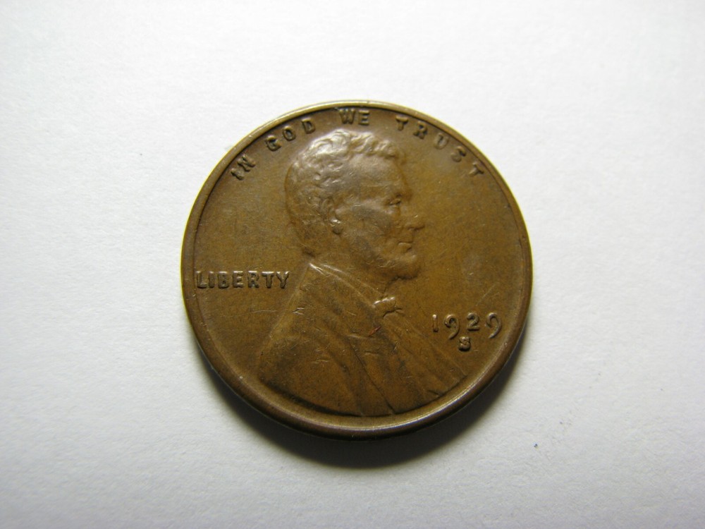 1929-S Lincoln Cent Extra Fine ** Free Shipping