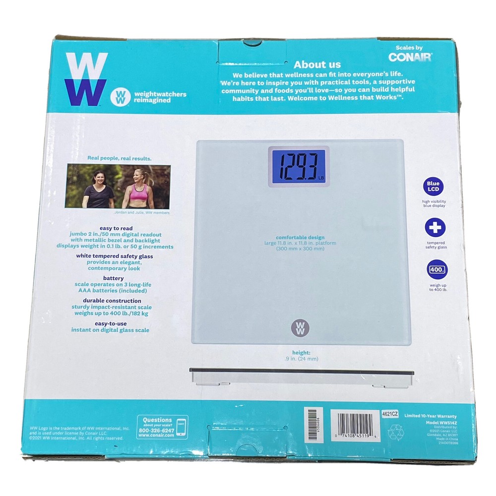 Weight Watchers Super Large High Visibility Blue LCD Display w Backlight A093 🔥