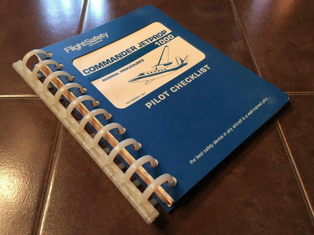 Commander Jetprop 1000 Normal Procedures Pilot Checklist aka 695A & 695B