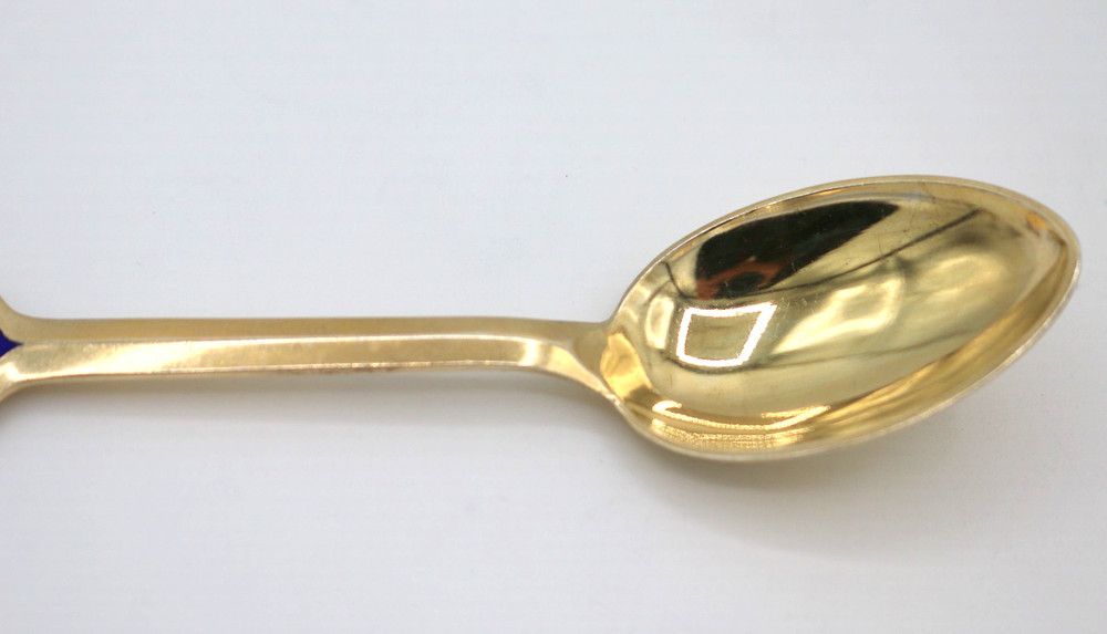 VTG A. Michelsen Danish Sterling Silver Teaspoon Christmas Spoon 1899-1949 50th