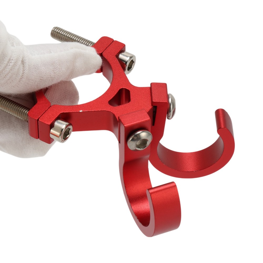 Motorcycle Bow Hook Screw Nut 1 Set Red