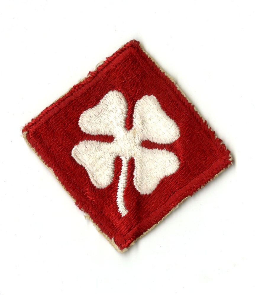 Fourth Army White Back Patch WWII Vintage Pearl Harbor Pacific Training