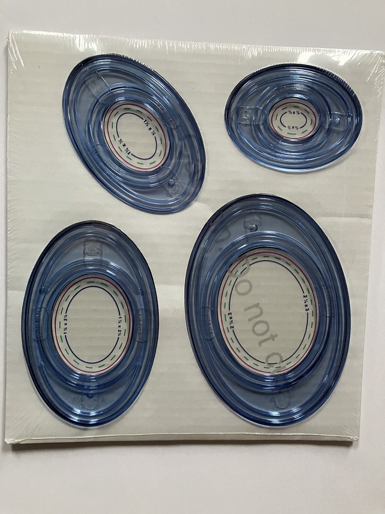 Creative Memories Cutting Templates System 4 Oval Cutting Patterns & Template