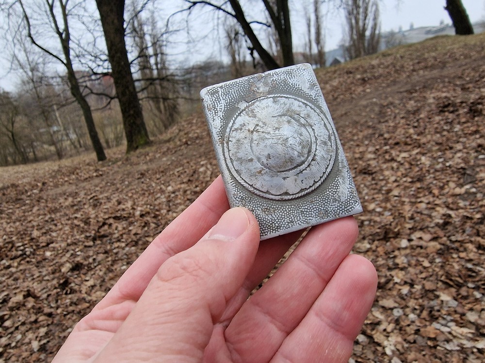 WW2 Original German Buckle Front Item Relic.