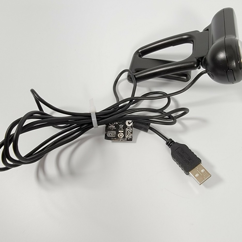 Logitech Pro 2000 V-U0009 Black USB Wired WebCam Skype Zoom - Tested