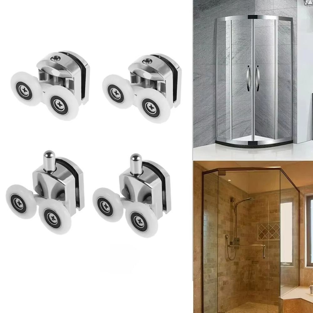 Top / Bottom Sliding Door Rollers Replacement Rollers  Bathroom Installation