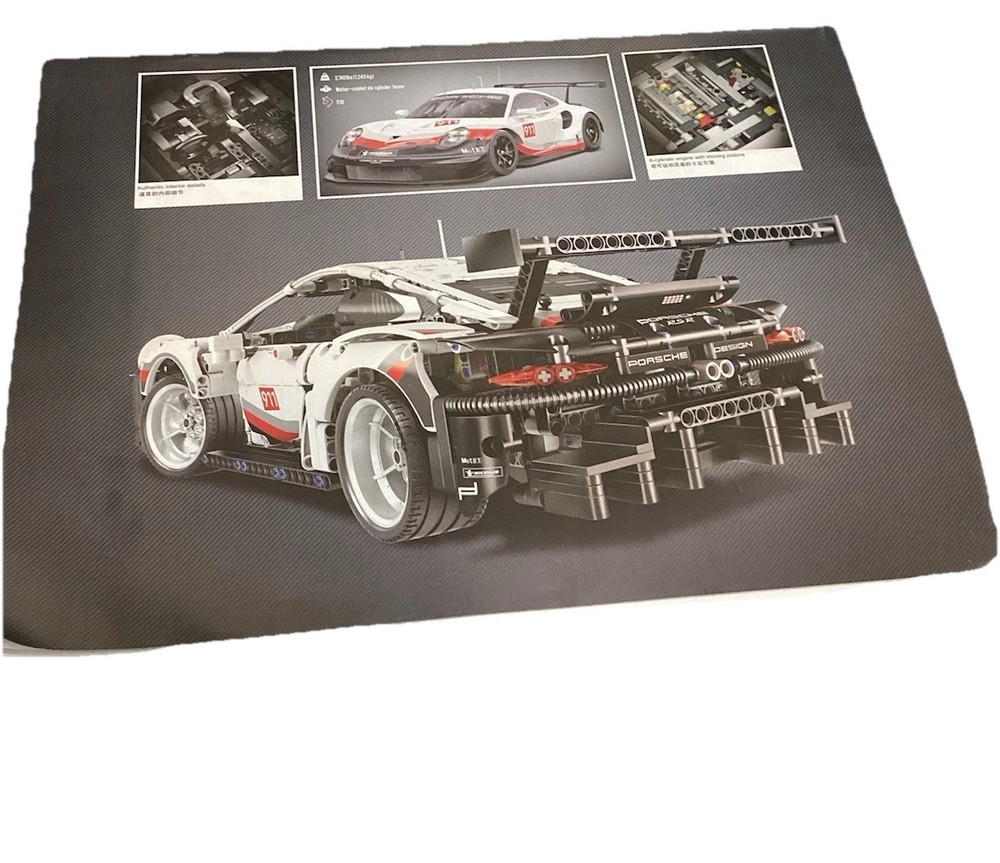Create Your Dream Car: 1580pcs Porsche 911 RSR Technical Model Blocks!