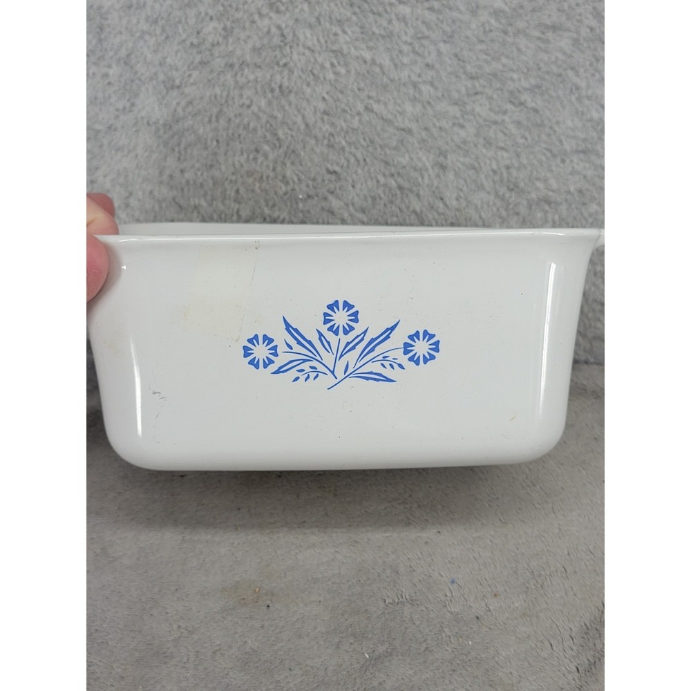 Corning Ware Cornflower Blue P-4-B Rectangular Casserole Dish 7x5.5x3 Vintage US