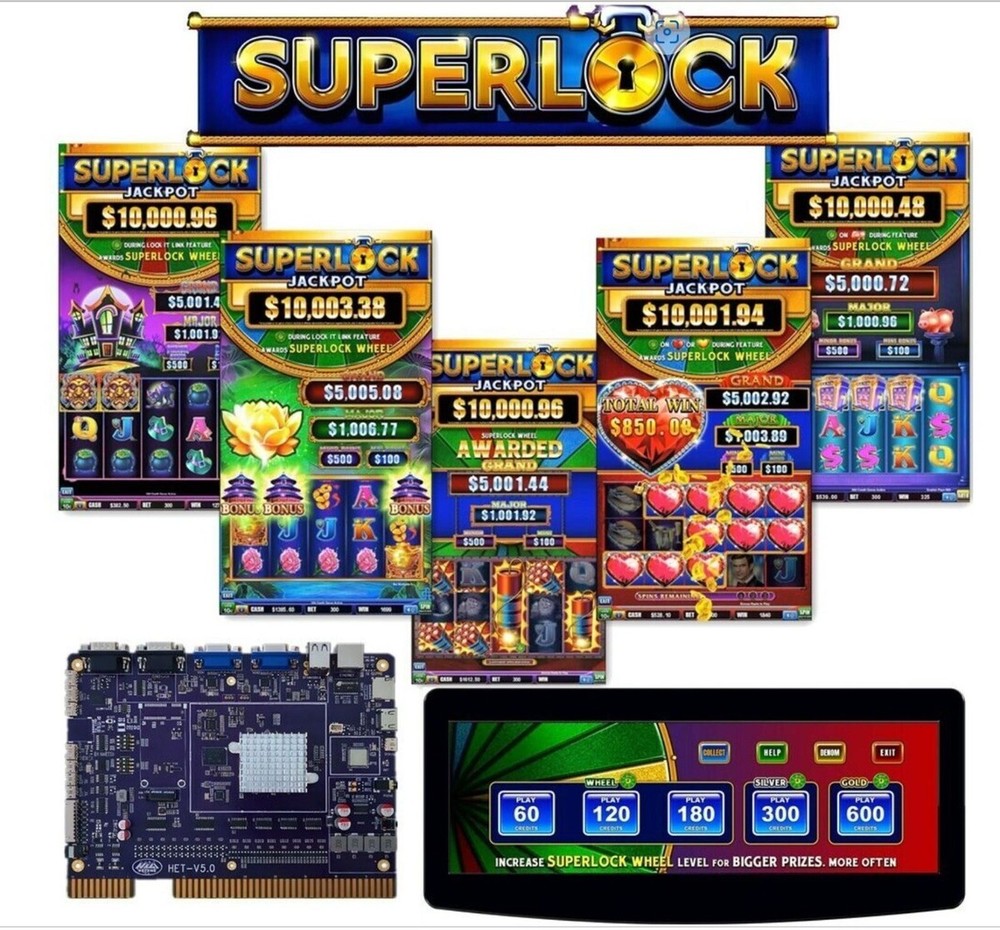 SUPERLOCK link 5 in 1 Multi-Game BOARD HeT Vertical slot machine Igs 5.1