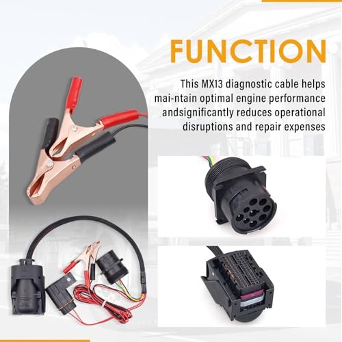 Engine Diagnostic Cable Compatible with Paccar MX13 EPA17 ACM Engine Fit for