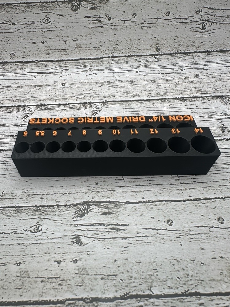 Icon 1/4 Socket Organizer For Deep And Shallow Sockets
