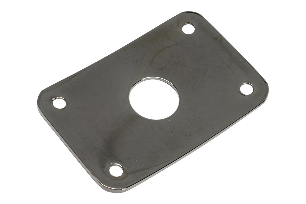 Curved Rectangular Metal Jackplate for Gibson® Explorer - Black Chrome