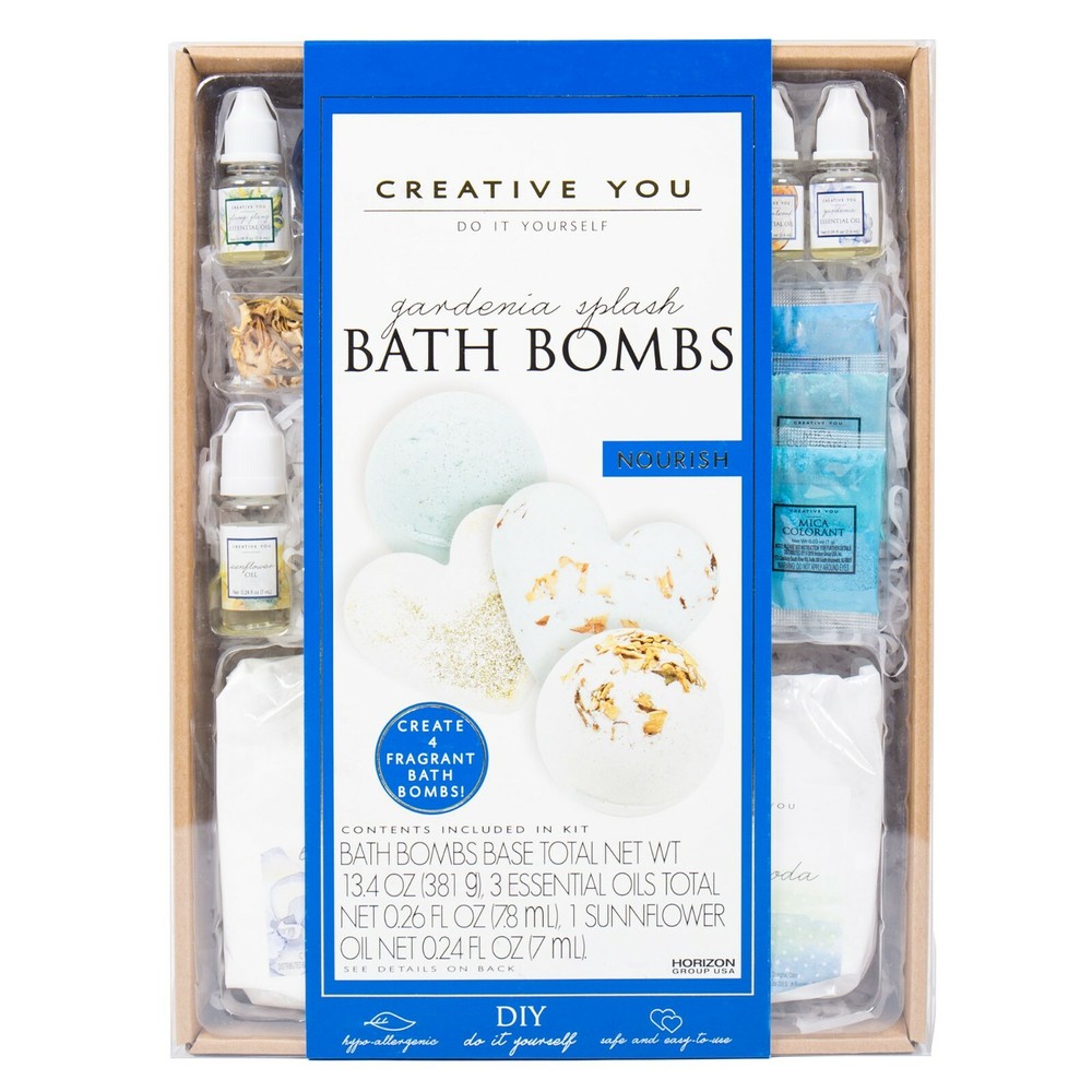 Creative You Bath Bombs DIY Kit: Gardenia Splash
