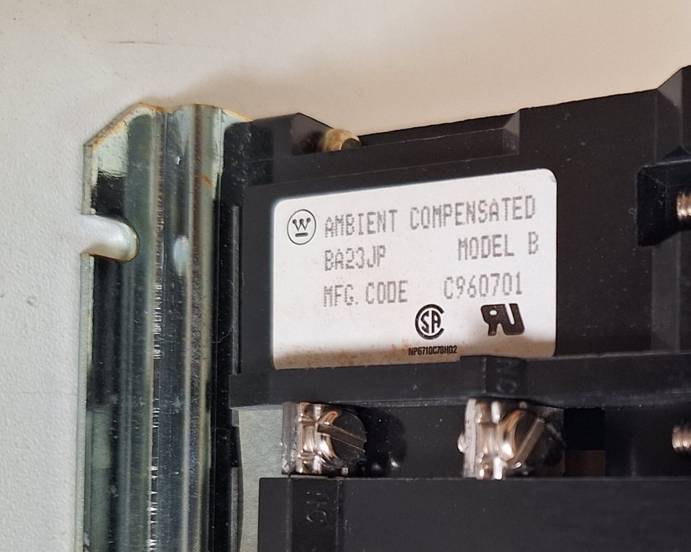 Westinghouse BA23JP Model B Overload Relay