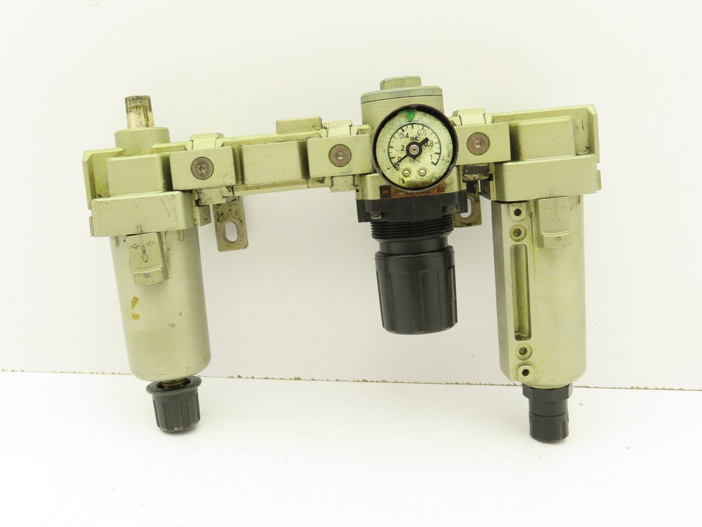 SMC AF30-N03D-2Z Pneumatic Regulator Air Filter Check Valve Assembly 3/8"