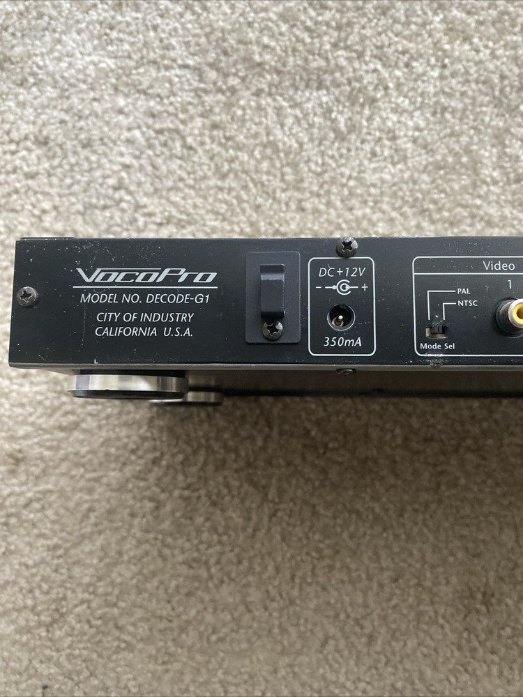 VOCOPRO DECODE G-1 CD Graphics Decoder Karaoke CD Decoder Tested /Working