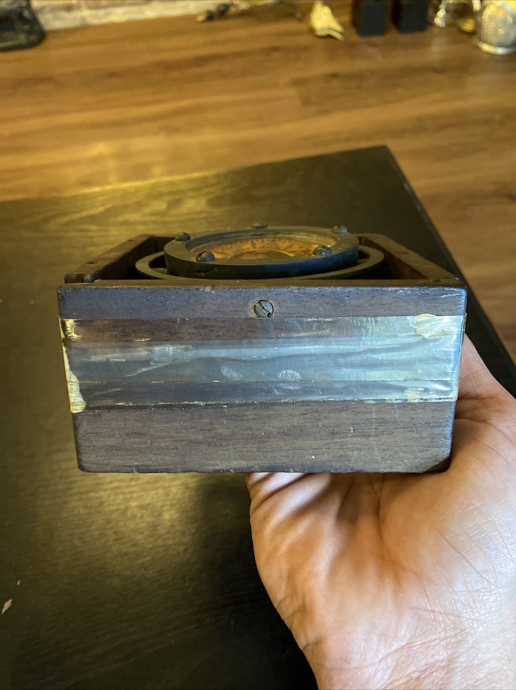 Antique Nautical Maritime Ship Boat Compass, As Is