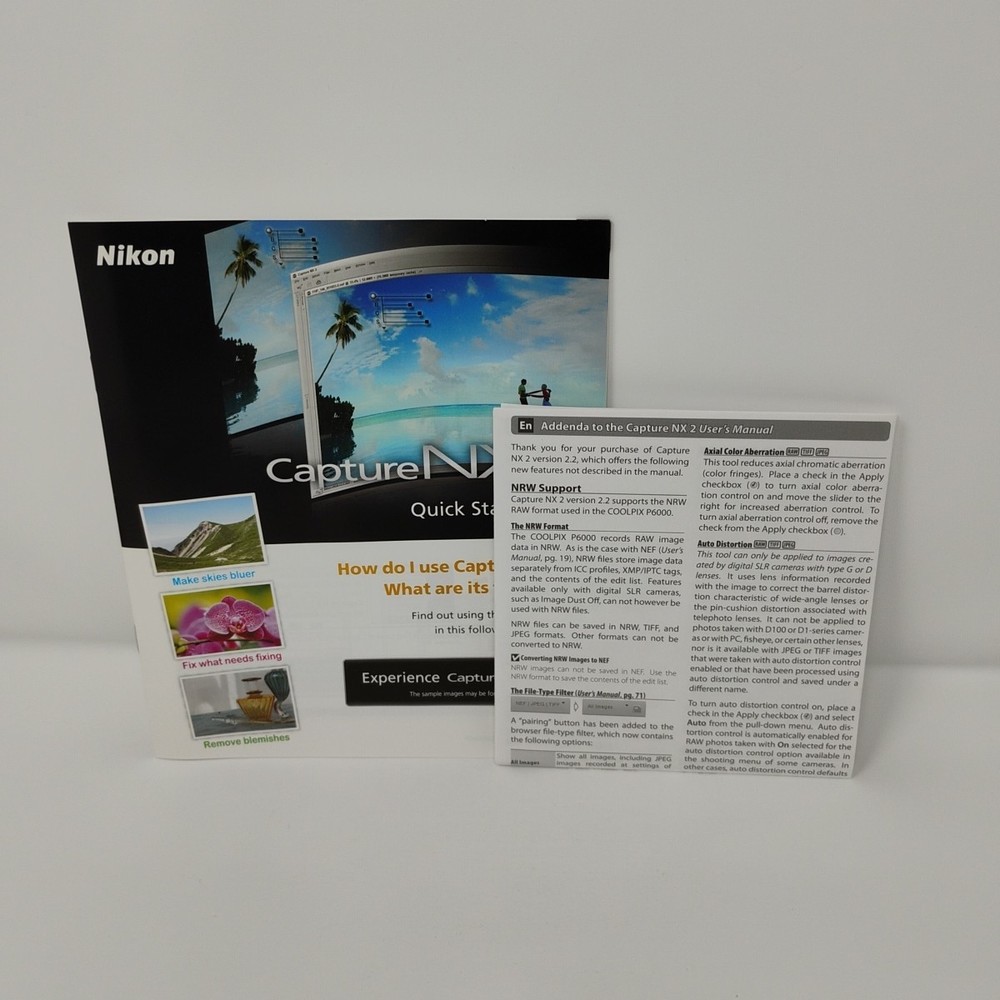 Nikon Capture NX2 Photo Editing Software CD-ROM Windows Mac Big Box PC