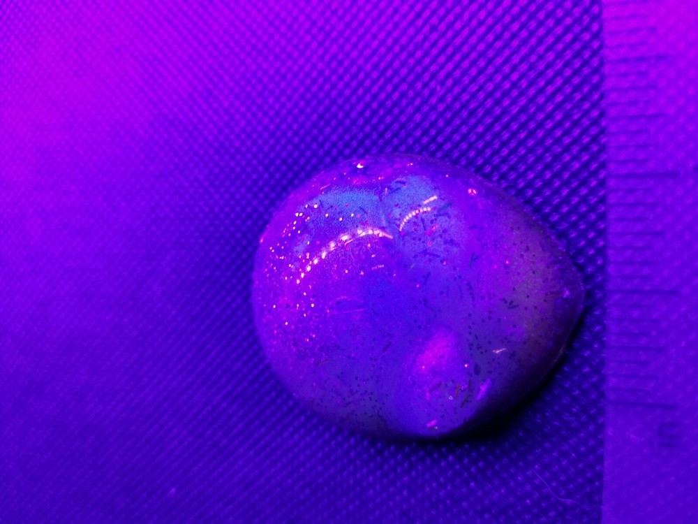 Resin Art Alien , GLOWS, solar system, galaxy, Blacklight, pendant, unique