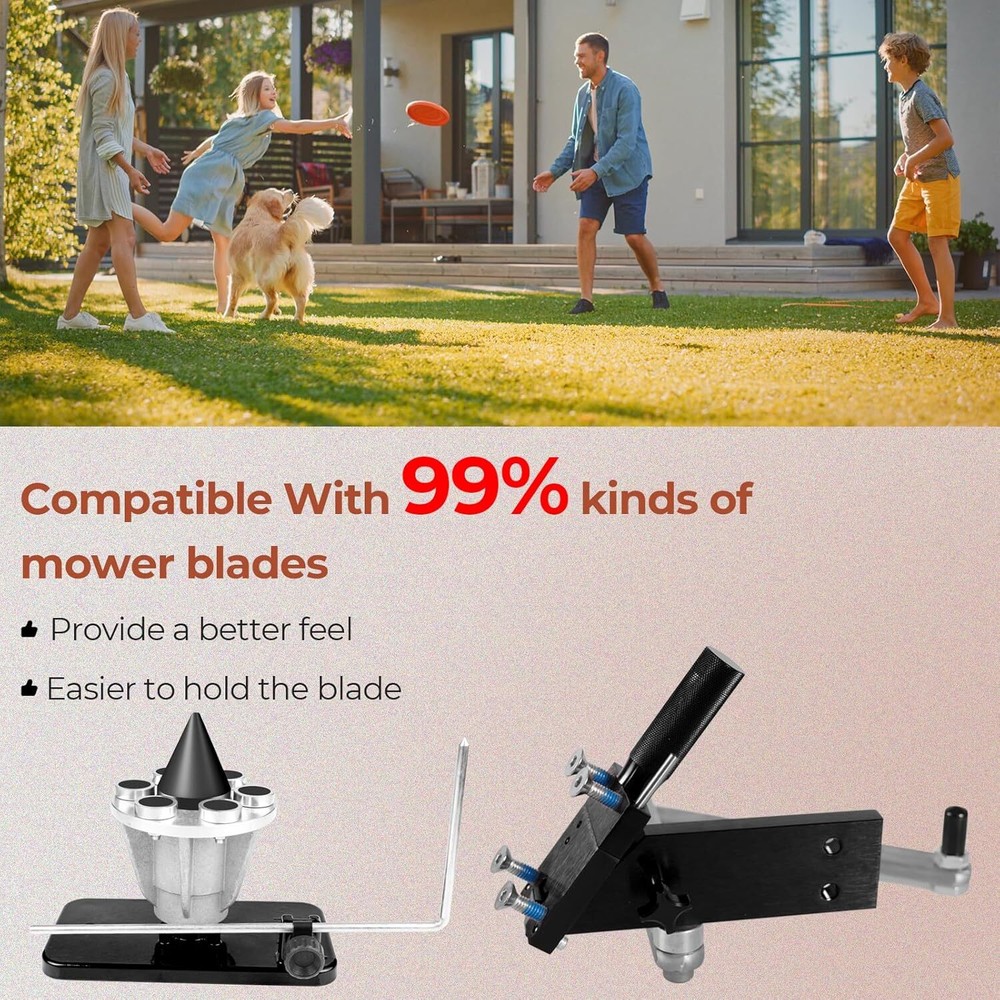 BHB Adjustable 15°- 45°Lawn Mower Blade Sharpener Replace 5005 Lawn Mower Blade