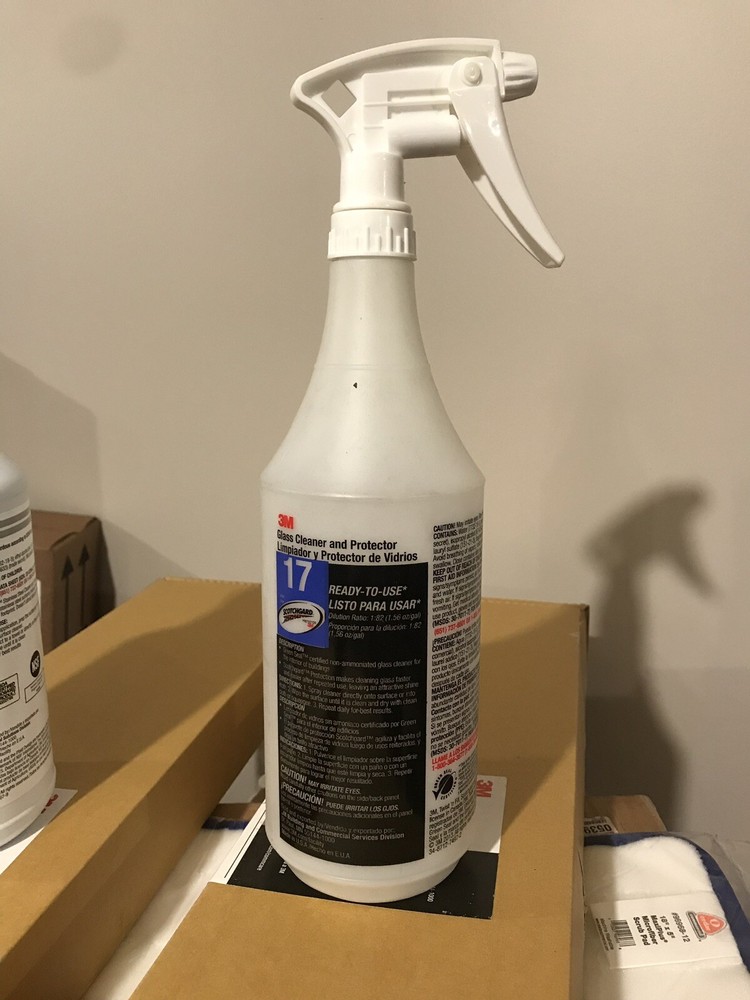 3m Glass Cleaner Protector Printed Labeled Empty Spray Bottle 17A