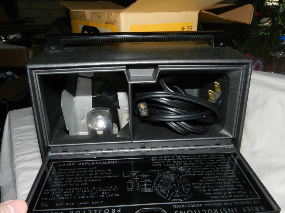Vintage Kodak Automatic 8 Projector Model 1 Original Box and papers