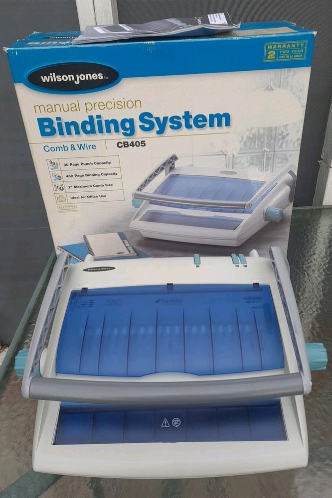 WILSON JONES CB405 Manual Precision Binding Machine