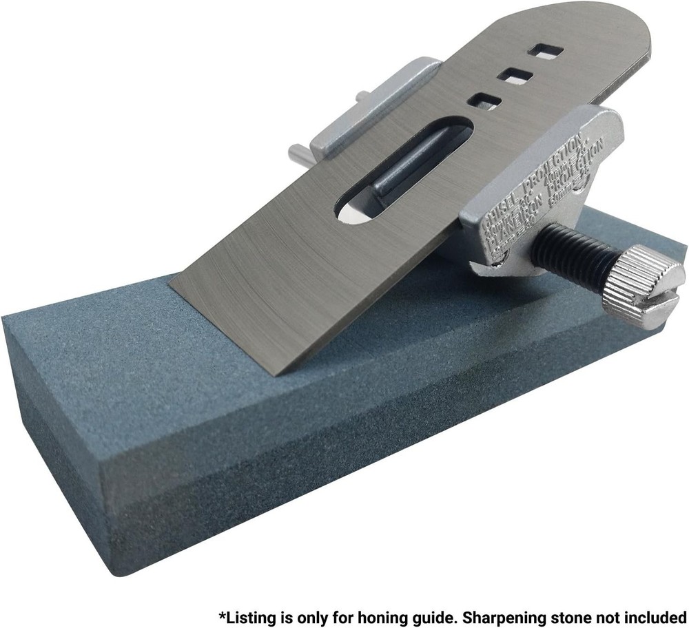Aluminum Honing Guide for Easy Chisel Sharpening with Illustrated Instructions