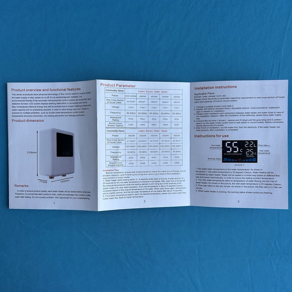 Instant Electric Water Heater