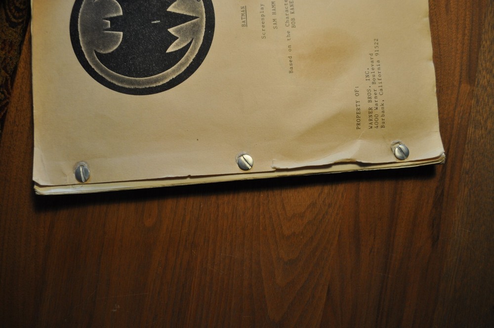 BATMAN Sam Hamm Warner Bros. Screenplay 3rd DRAFT February 29th 1988