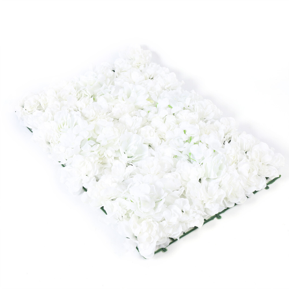 20x Artificial Silk Flower Wall Panel Wedding Party Stage Background Decoration