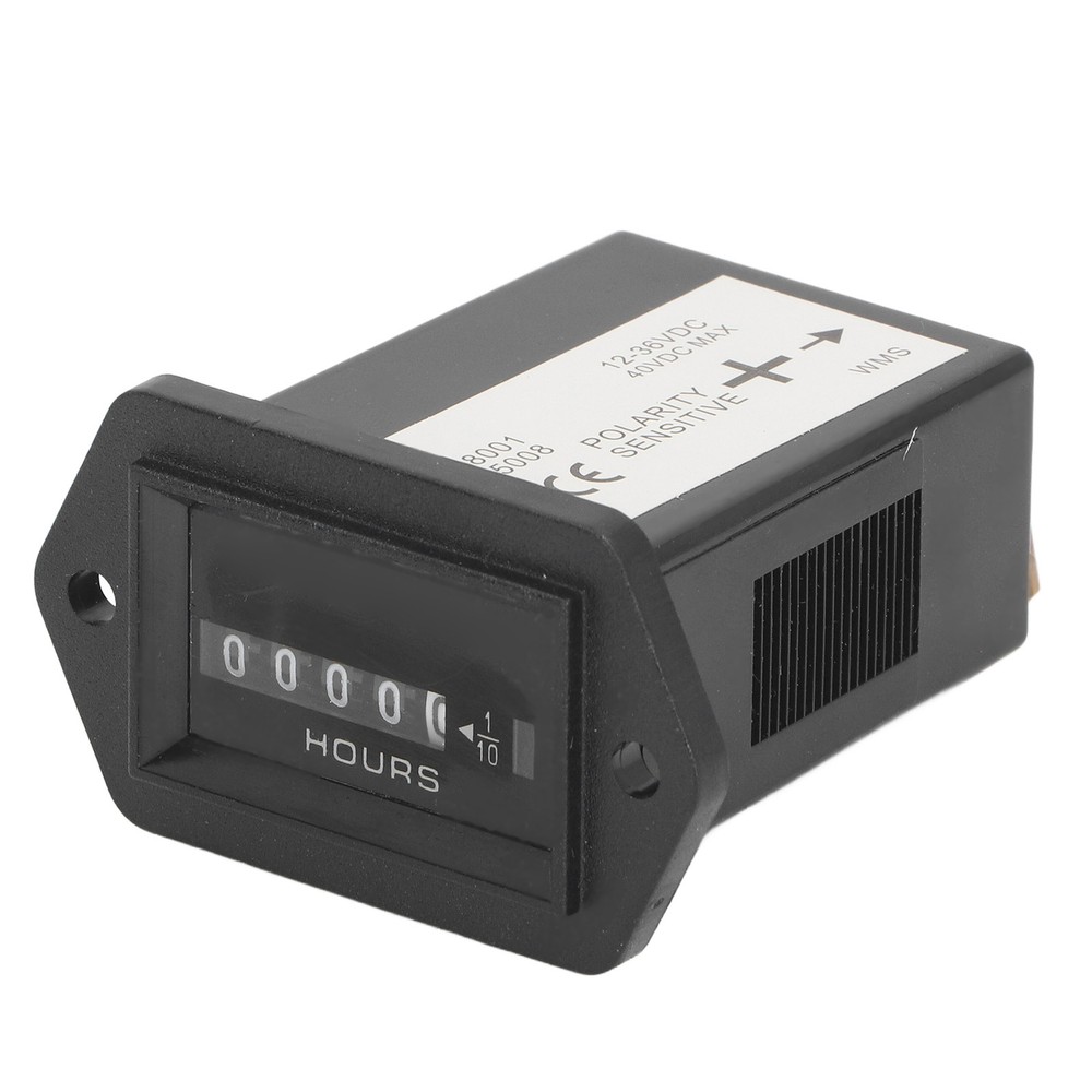 Mechanical Hour Meter Quartz Hourmeter For Construction Vehicle 12‑36VDC