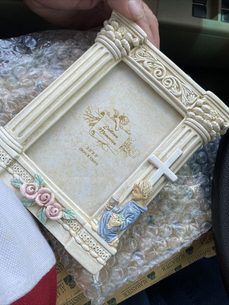 Alabaster First Communion Picture Frame