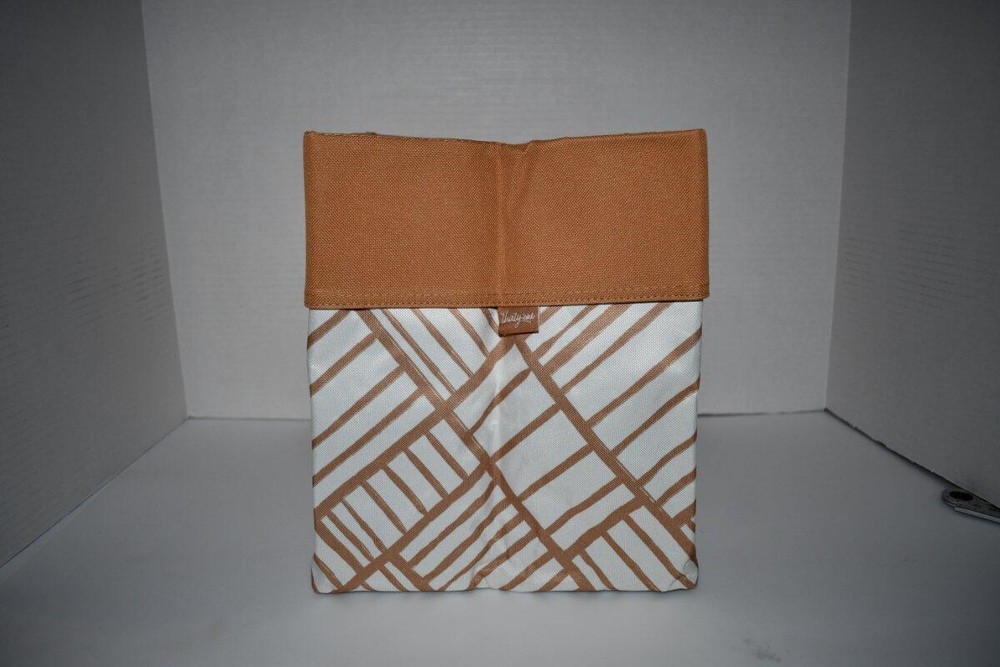 Thirty One Medium Reversible Binin Fawn Patchwork NWT