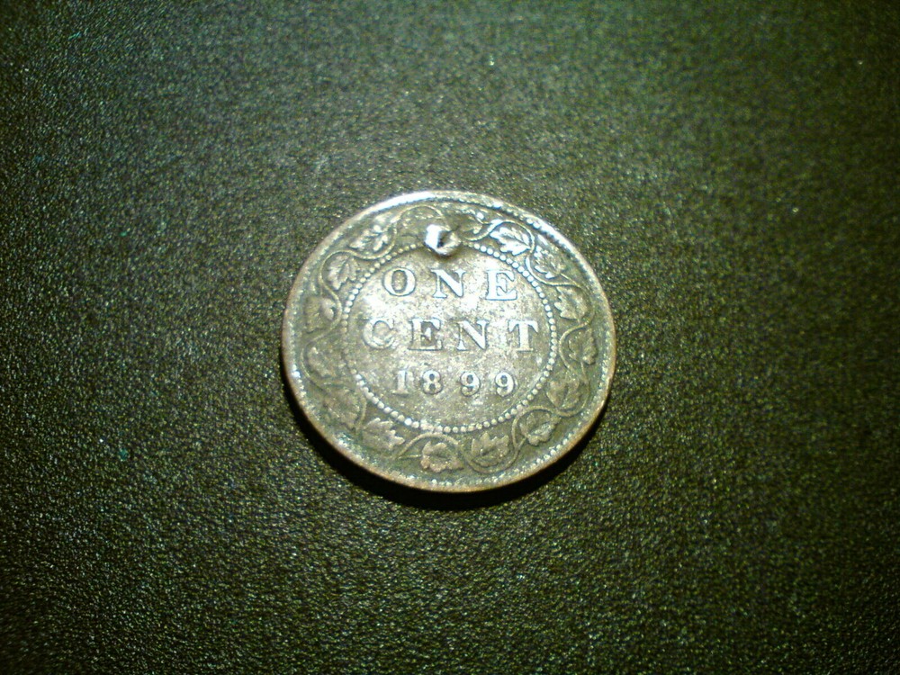 1899 CANADA VICTORIA ONE CENT COIN