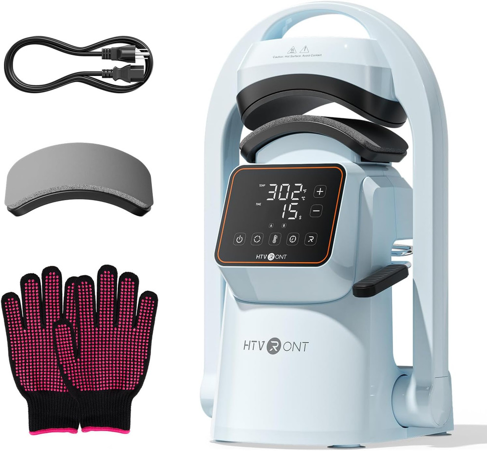 Auto Hat Press Machine - Precise Temperature Control for Embroidery Caps