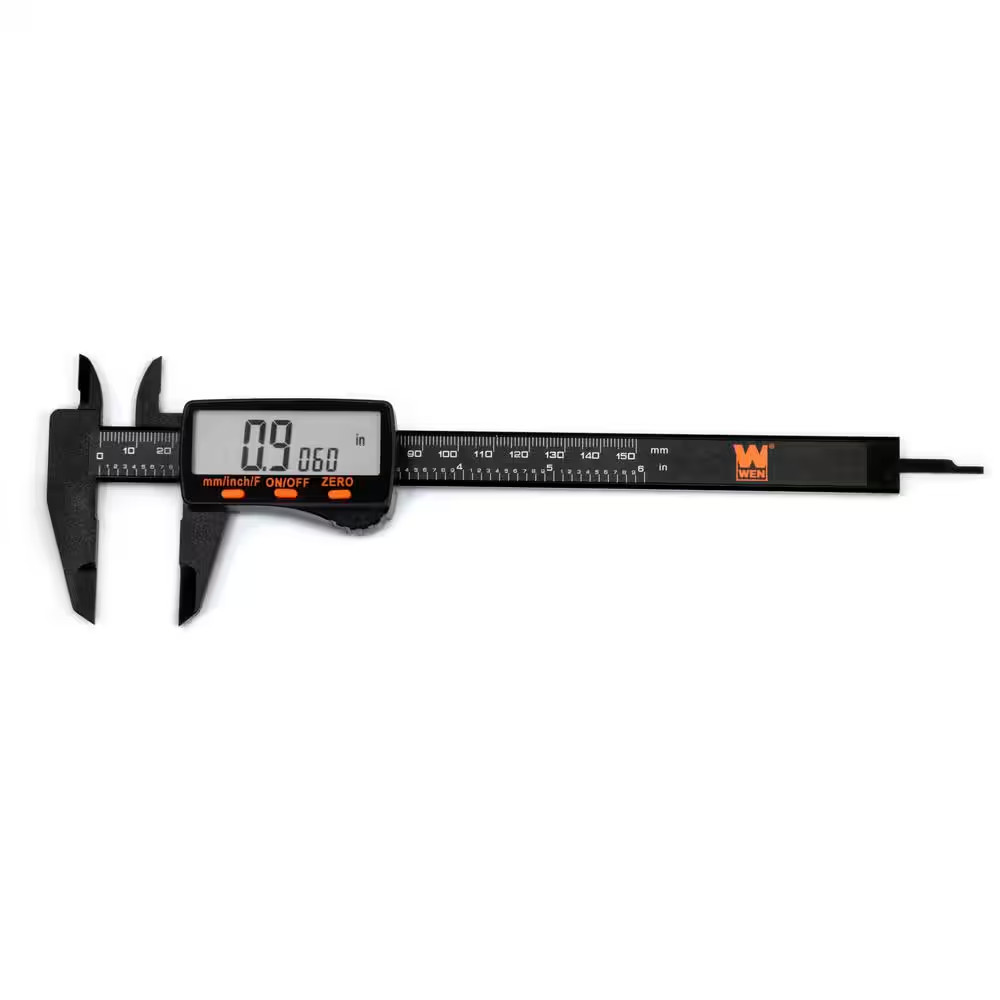 6.1 In. Electronic Digital Caliper with LCD Readout and Storage Case