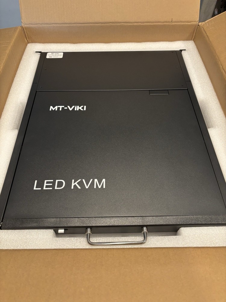 MT-VIKI Rackmount KVM LED Console 17.3" HDMI 8 Port 8x1 1U for Server Data Cente