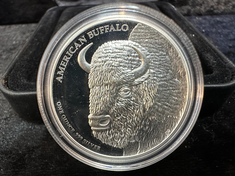 2014 Tuvalu Silver $1 American Buffalo High Relief