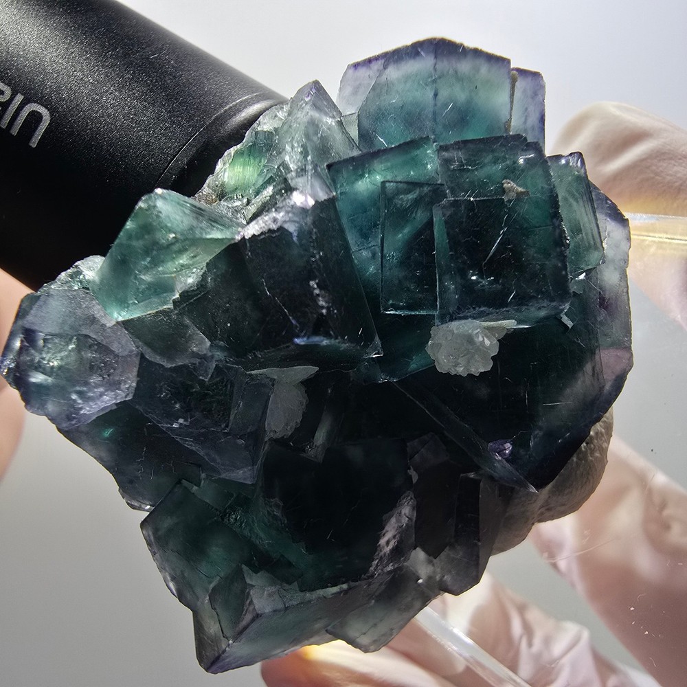 Phantom Fluorite Cube, Quartz Specimen, Parqueted Okorusu, Namibia 53*51*24mm