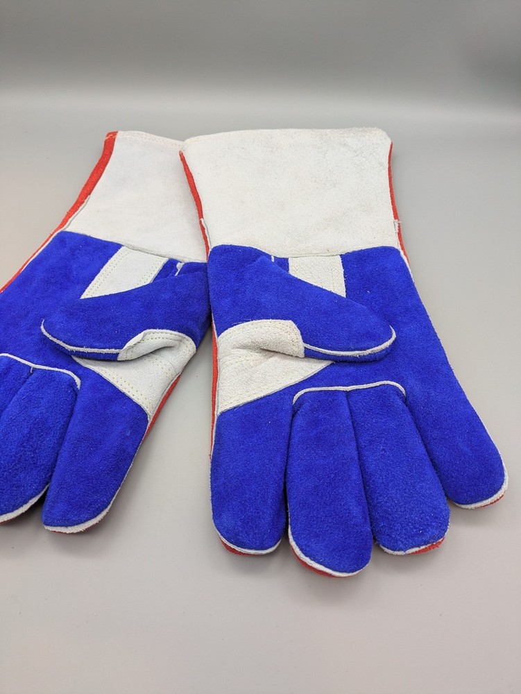 Tillman 1075 Patriotic Premium Side Split Cowhide Welding Gloves Medium