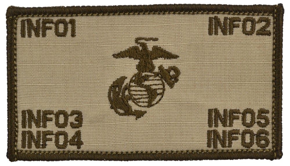 Custom Text USMC Plate Carrier Vest Patch Hook Fastener Backing- Open EGA