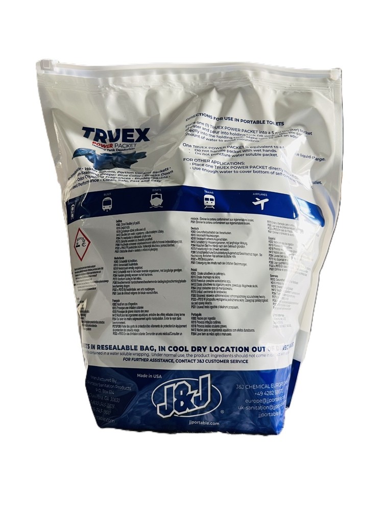 RV Holding Tank Deodorizer Drop In Packets Portion Control 80 Packets Truex