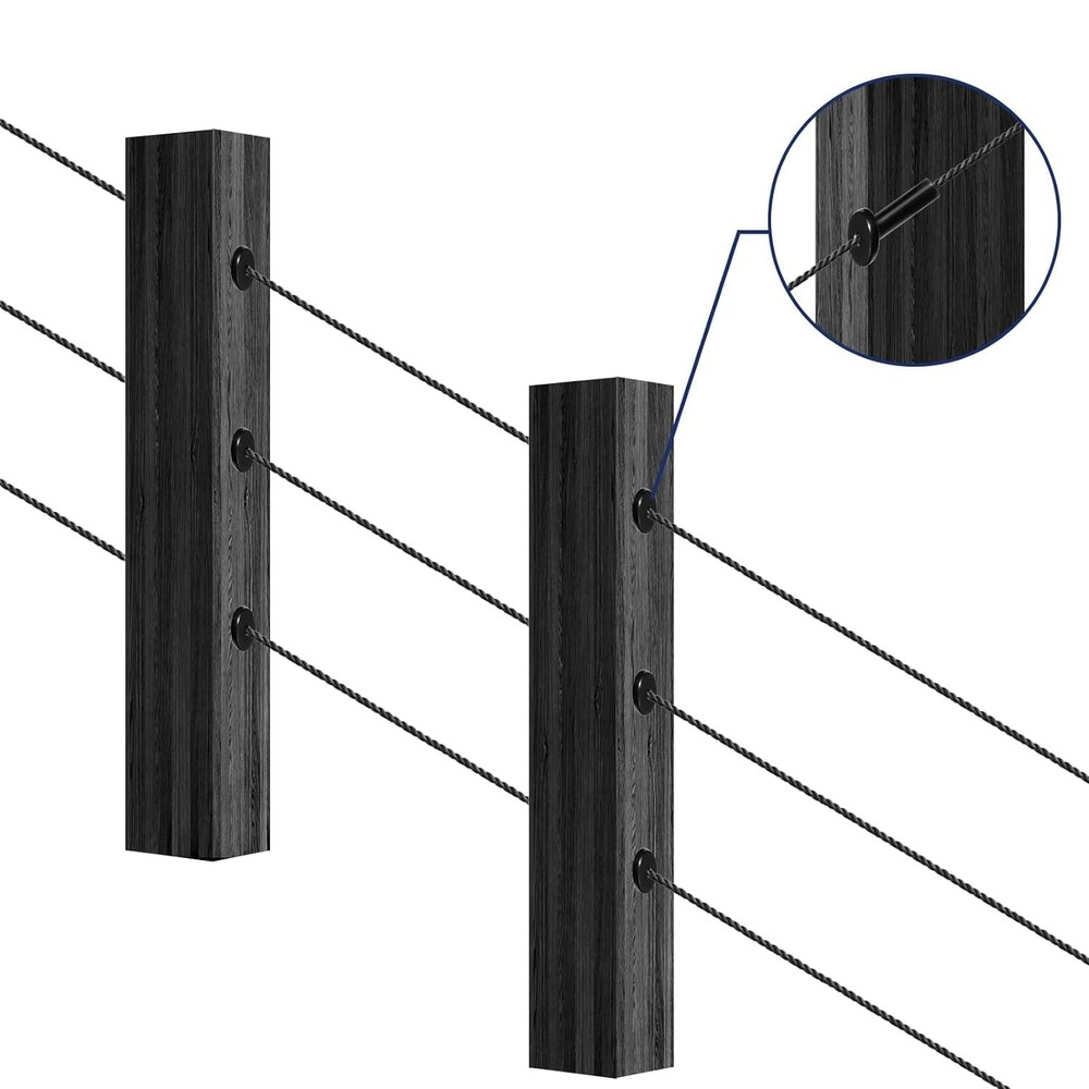 20-Pack 30-Degree Angle Protective Sleeves Cable Railing Corner Protector