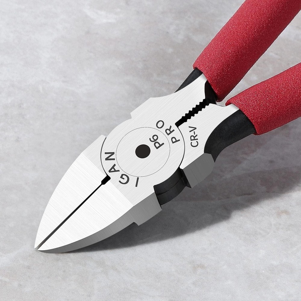 Wire Flush Cutters, 6-Inch Ultra Sharp & Powerful Side Cutter Clippers