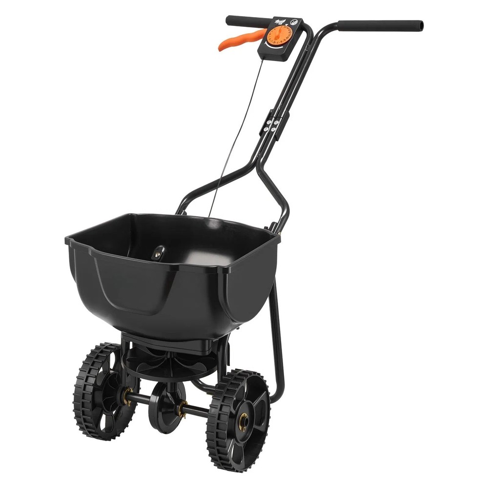 Walk-Behind Spreader, 9.8ft Spreading Width, Push Broadcast Spreader with 10"