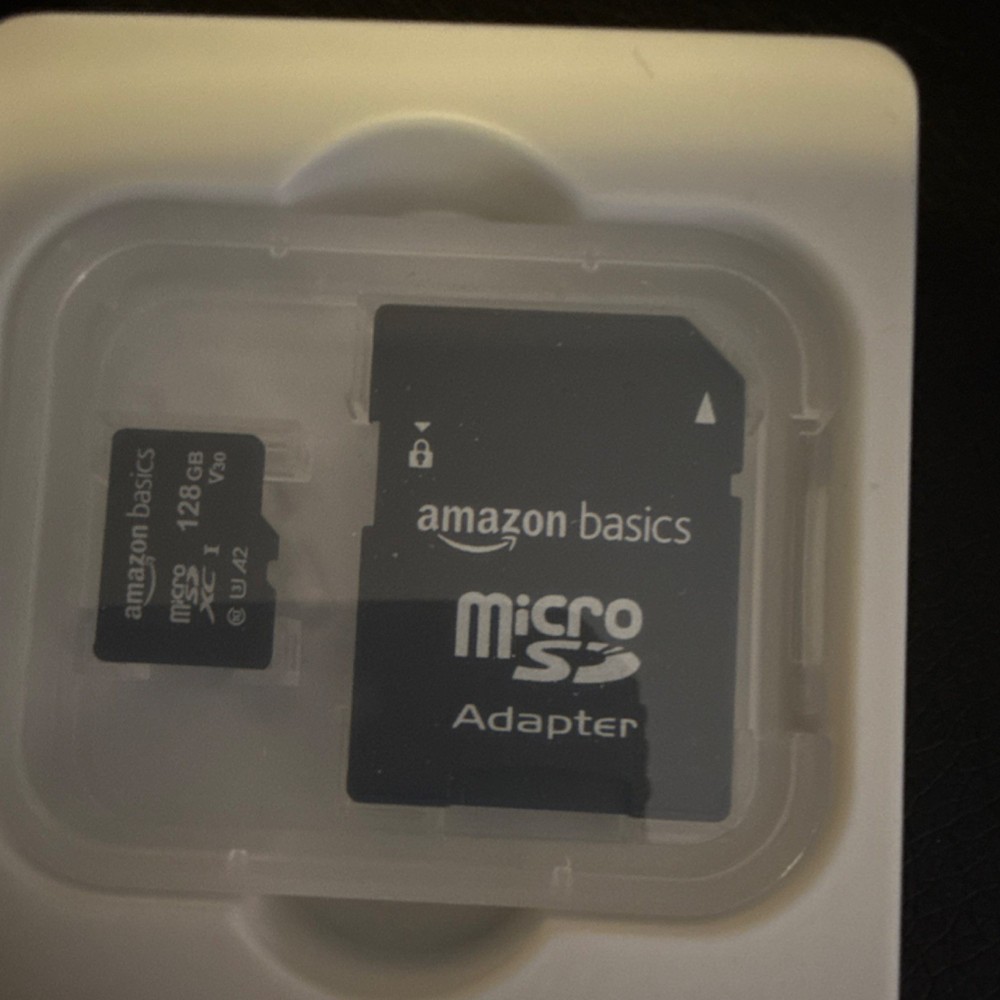 Amazon Basics 128GB microSDXC Class 10 High Speed Memory Card with Adapter