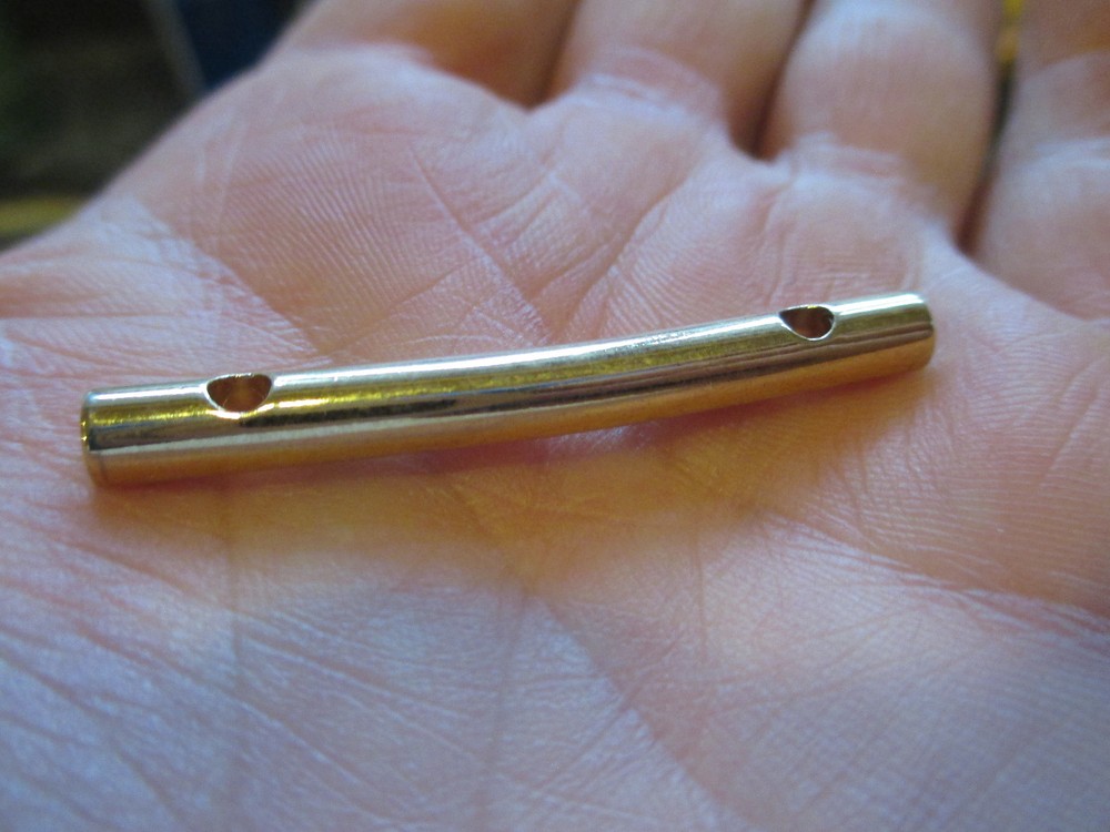 5 GUITAR STRING RETAINER BARS for HEADSTOCK - GOLD
