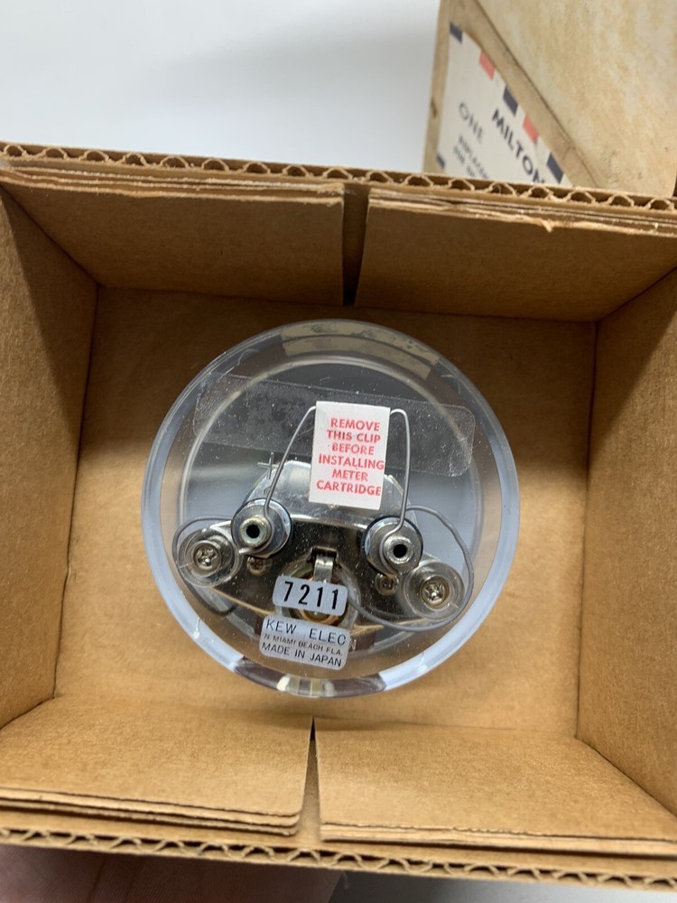 Vintage Milton 1201 Replacement Cartridge Meter For Portable Engine Analyzer NOS