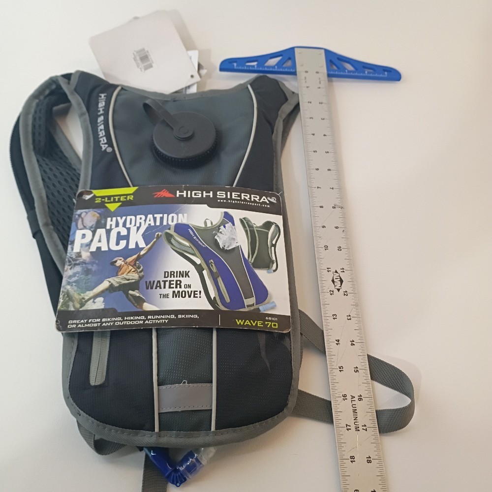 High Sierra Water Backpack Hydration Pack 2 Liter Hydration for Hiking - Wave 70